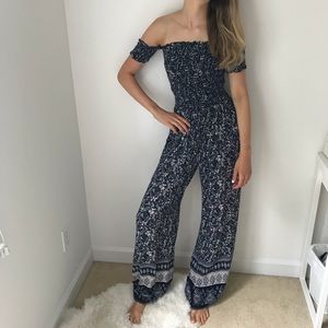 Lulu’s off the shoulder jumpsuit